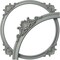 Ekena Millwork 50-in. OD x 43 3/8-in. ID x 3 3/4-in. W x 1-in. P Shell Ceiling Ring Kit CRK50SH - alternate 1